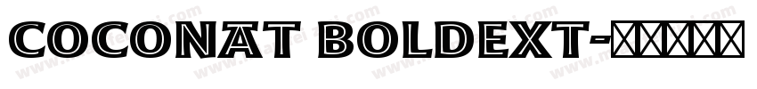 Coconat BoldExt字体转换